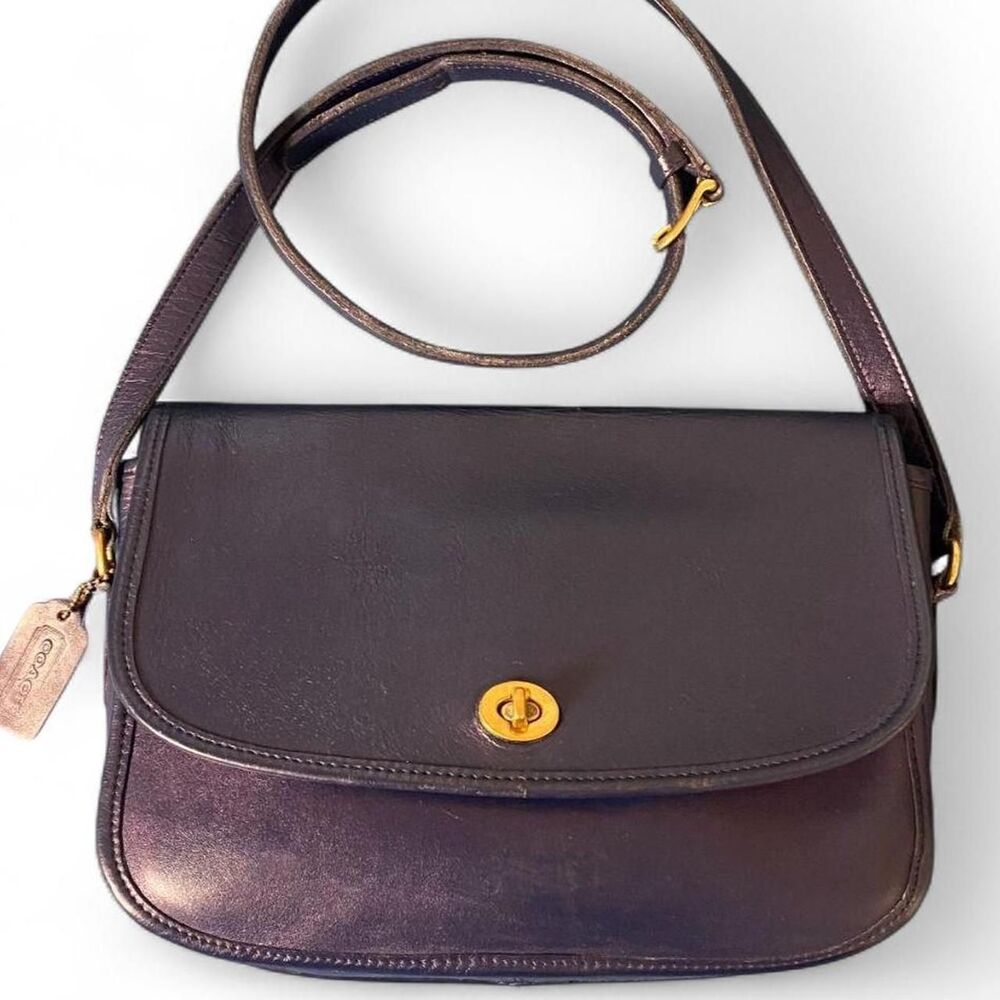 True Vintage Coach City Bag #9790 in Navy - Excellent Condition